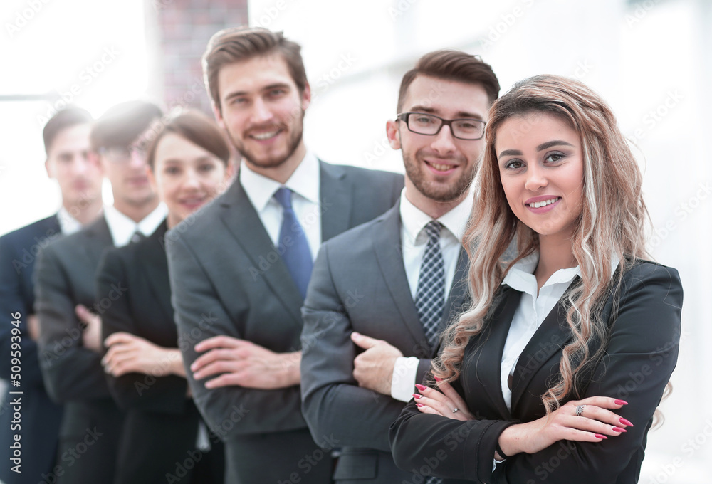business team in the background of the office. business team in the background of the office.
