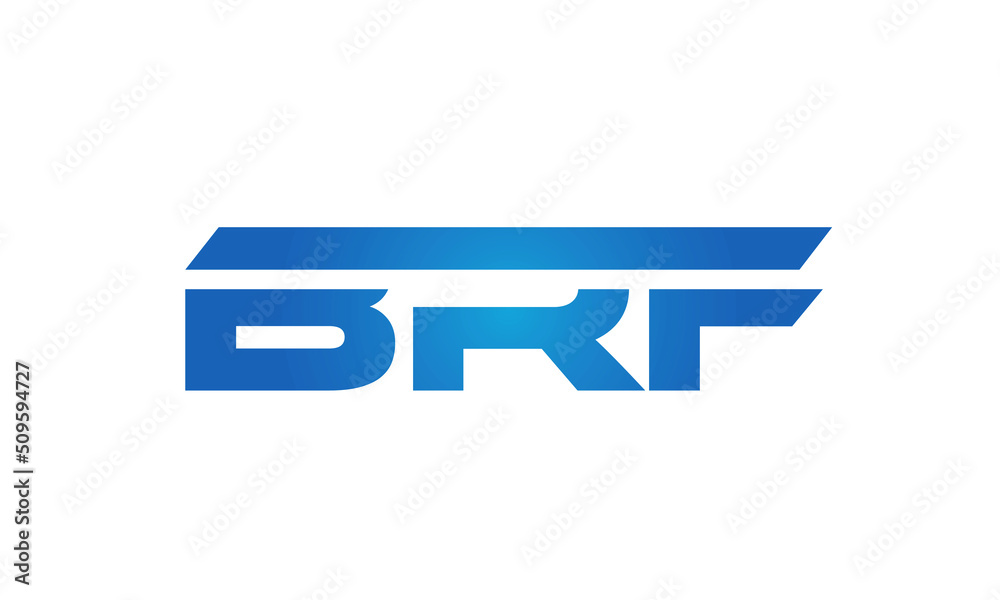 Connected BRF Letters logo Design Linked Chain logo Concept Connected BRF Letters logo Design Linked Chain logo Concept