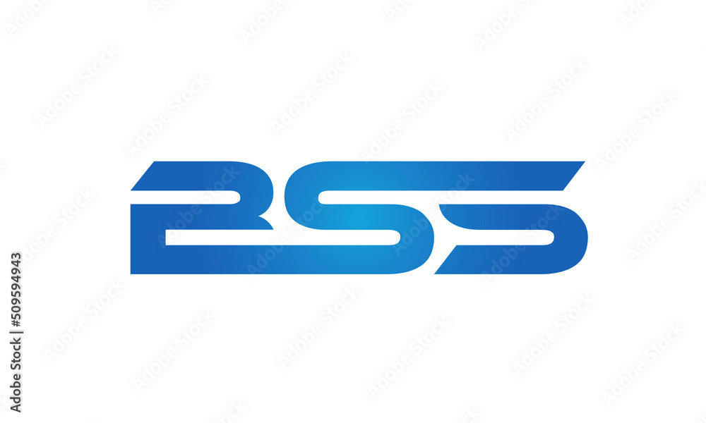 Connected BSS Letters logo Design Linked Chain logo Concept Connected BSS Letters logo Design Linked Chain logo Concept