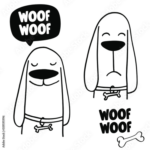 Funny cartoon doodle vecto. Hand drawn illustration.