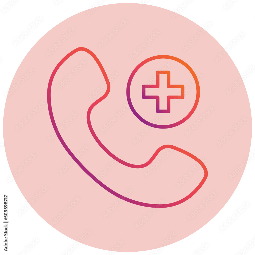 Obraz premium Call Rejected Icon