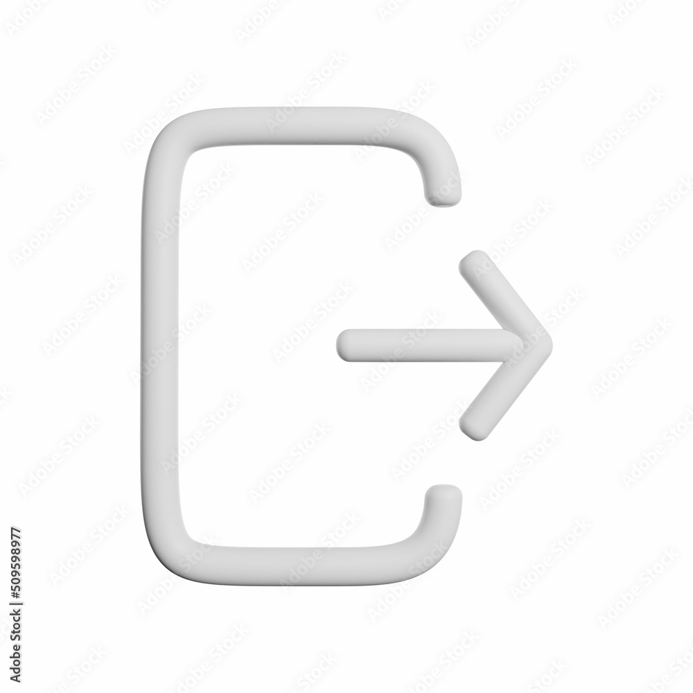 3D Rendering Illustration Sign Exit Or Logout Photo HD 3D Rendering Illustration Sign Exit Or Logout Photo HD