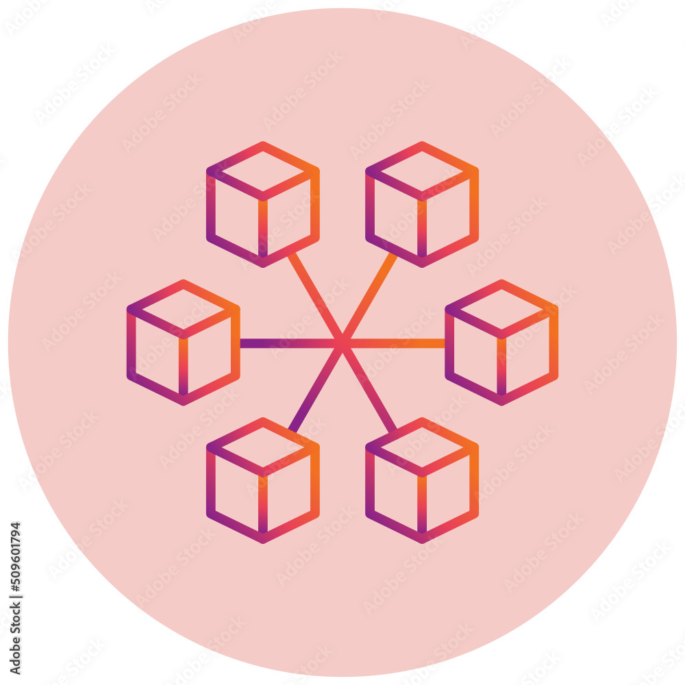 Block Chain Icon Block Chain Icon