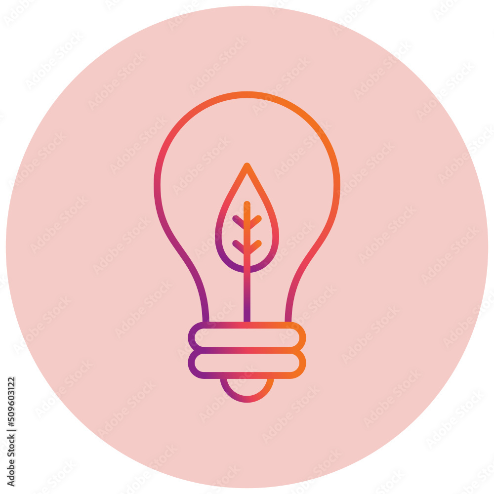Eco Bulb Icon Eco Bulb Icon
