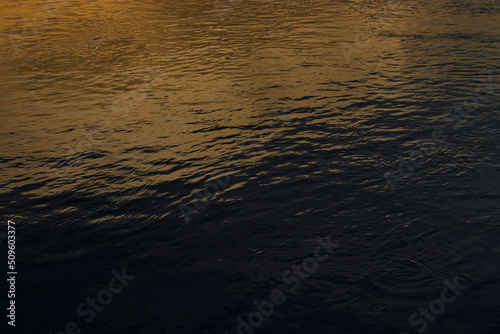 sunset over water