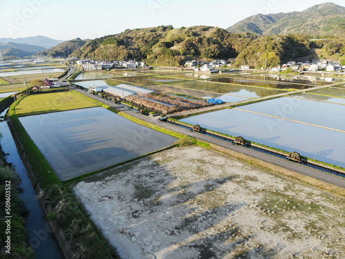 高知県四万十市　安並水車の里の風景
