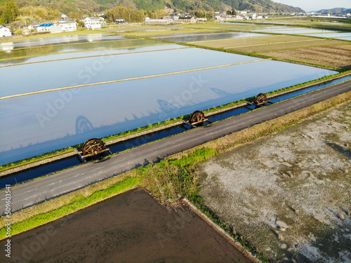 高知県四万十市　安並水車の里の風景
