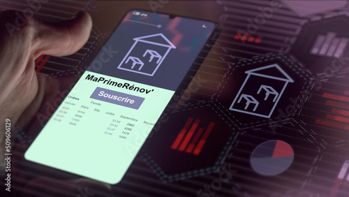 Photos Sousrire sur son smartphone à maprimerenov', prime rénovation, Ma Prime Rénov,  MaPrimeRénov', prim, renov, rentabilité de l'aide à la rénovation