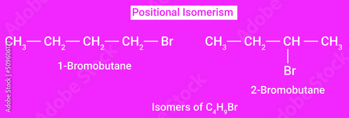Positional Isomerism (Isomers of C4H9Br) photo