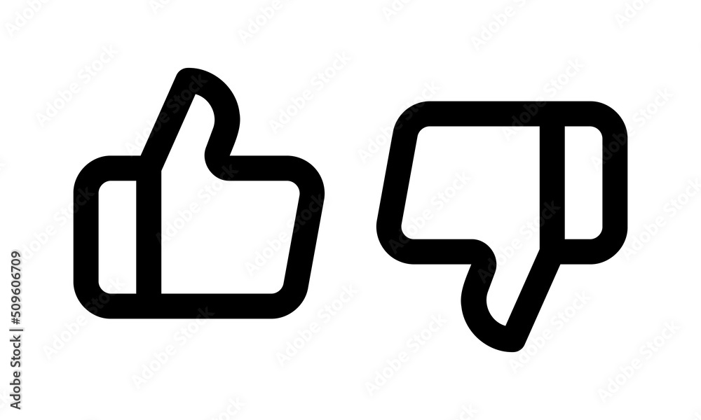 Dislike like icon flat. Black pictogram on grey background. Vector illustration symbol Dislike like icon flat. Black pictogram on grey background. Vector illustration symbol