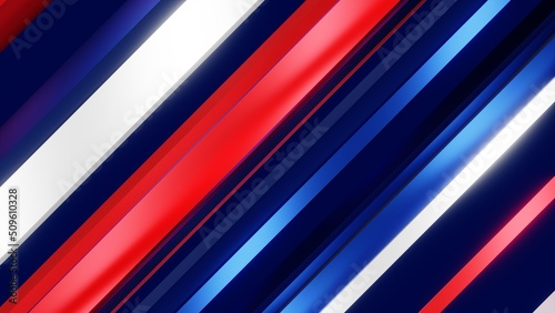 Blue shiny metal diagonal lines moving back and forth 4k 3d render