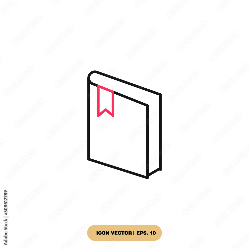 Book icons symbol vector elements for infographic web Book icons symbol vector elements for infographic web