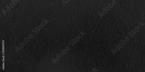 Abstract background with Panorama of Black polished sandstone wall texture . Seamlessly tile able synthetic texture resembling black and white screen noise. Dark black asphalt grunge surface. texture 