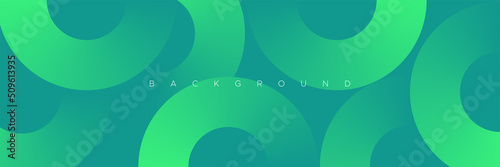 Modern circle abstract green background with light multiply with shiny effect backdrop vector illustration suit for business corporate banner