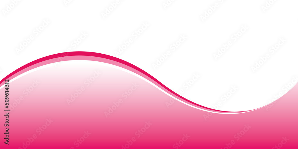 PInk wave banner. Vector design template. - obrazy, fototapety, plakaty 