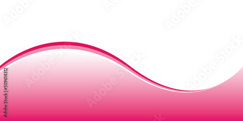 PInk wave banner. Vector design template.