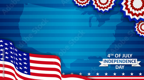 happy independence day 4th of july web banner flyer copy text space area background wallpaper photo