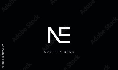 EN, NE Abstract Letters Logo Monogram