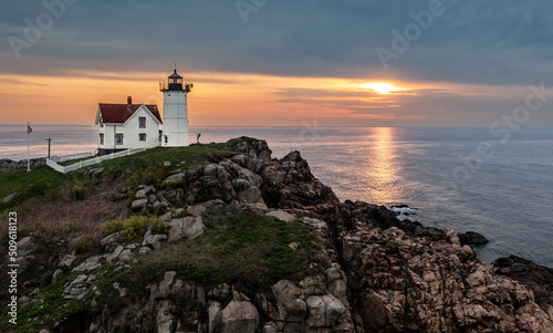 Nubble Lighthouse in Maine  photo