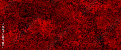 Abstract red background vintage grunge texture. Dark slate background toned classic red color, old vintage distressed bright red paper illustration, red wall scratches, blood Dark Wall Texture.