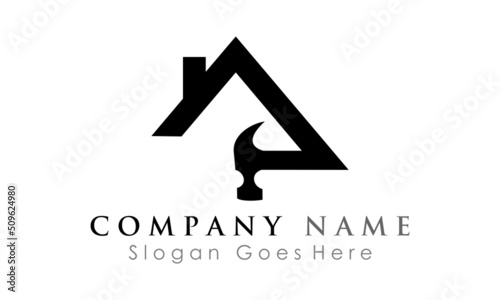 hammer home reparation logo design