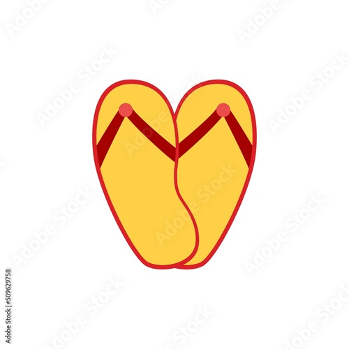 Slipper icon. Vector illustration.