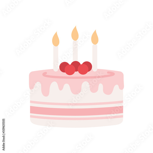 birthday cake with candles