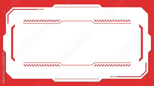 警報画面のフレーム_危険_16:9