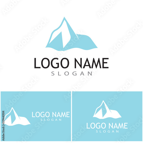 Ice berg Logo Template vector symbol