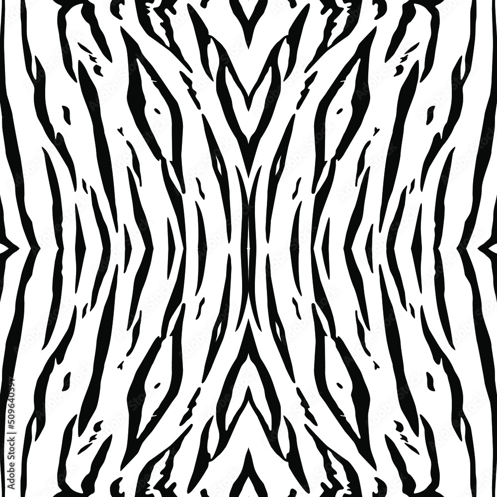 Black-White Motifs Pattern Inspired by Tiger Motif Pattern. Decoration for Interior, Exterior, Carpet, Textile, Garment, Cloth, Silk, Tile, Plastic, Paper, Wrapping, Wallpaper, Pillow, and Background Black-White Motifs Pattern Inspired by Tiger Motif Pattern. Decoration for Interior, Exterior, Carpet, Textile, Garment, Cloth, Silk, Tile, Plastic, Paper, Wrapping, Wallpaper, Pillow, and Background