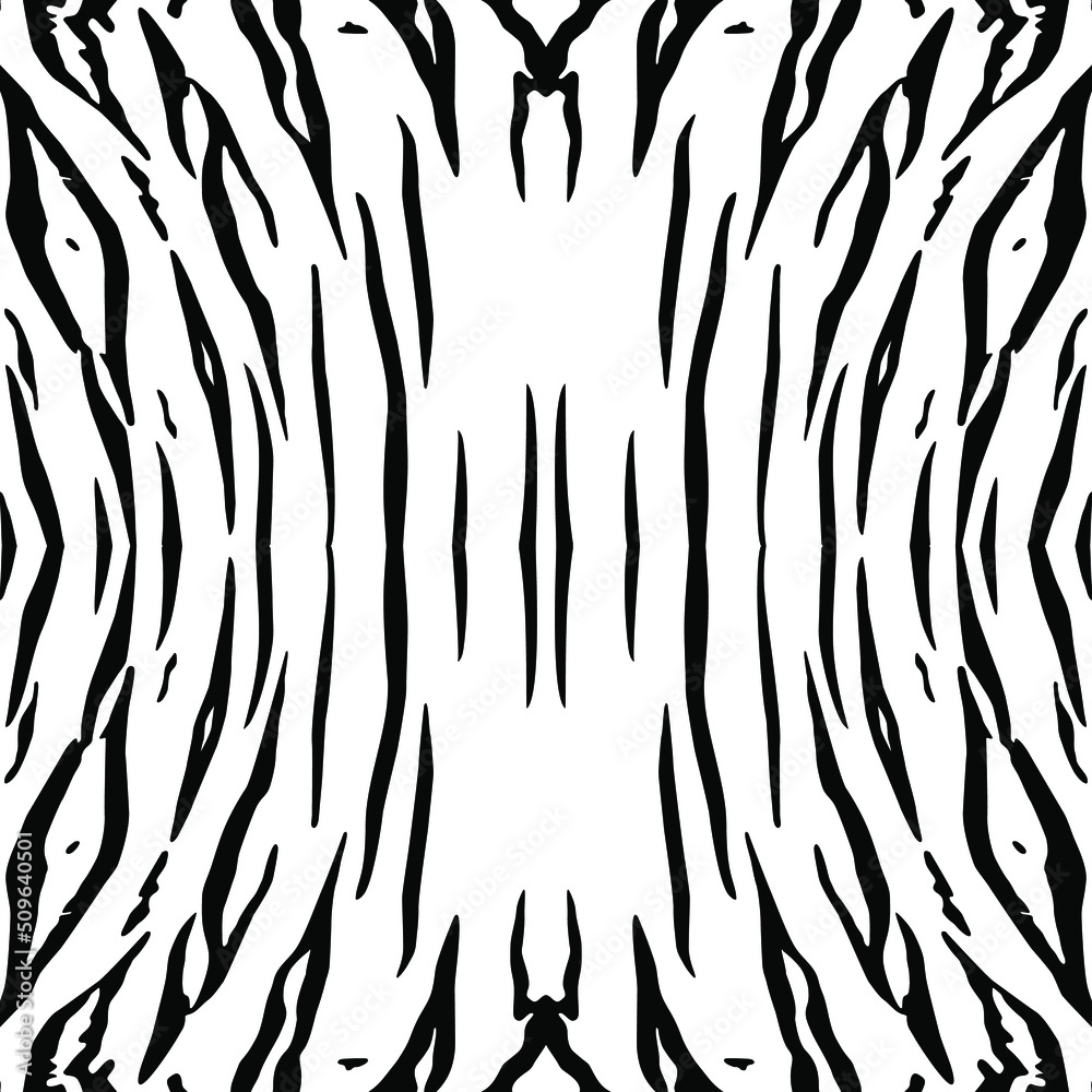 Black-White Motifs Pattern Inspired by Tiger Motif Pattern. Decoration for Interior, Exterior, Carpet, Textile, Garment, Cloth, Silk, Tile, Plastic, Paper, Wrapping, Wallpaper, Pillow, and Background Black-White Motifs Pattern Inspired by Tiger Motif Pattern. Decoration for Interior, Exterior, Carpet, Textile, Garment, Cloth, Silk, Tile, Plastic, Paper, Wrapping, Wallpaper, Pillow, and Background
