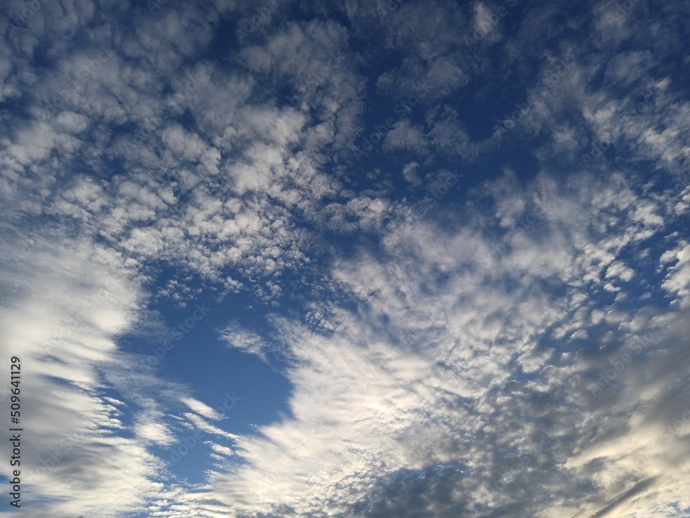 Fototapeta premium sky blue white clouds summer