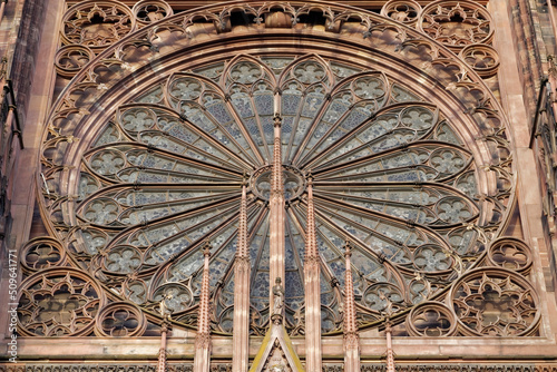 Rosace de la cathédrale de Strasbourg photo