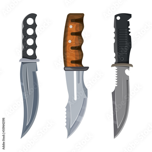 Knife, combat daggers and military blade weapons