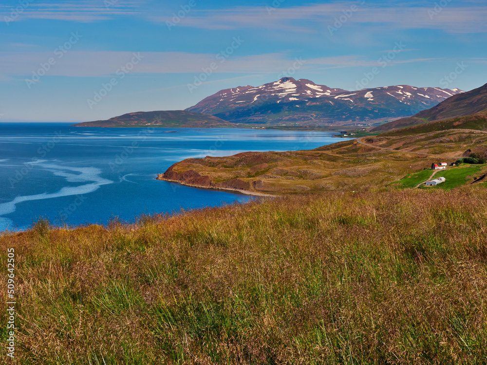 Paisajes llegando a Húsavík Islandia