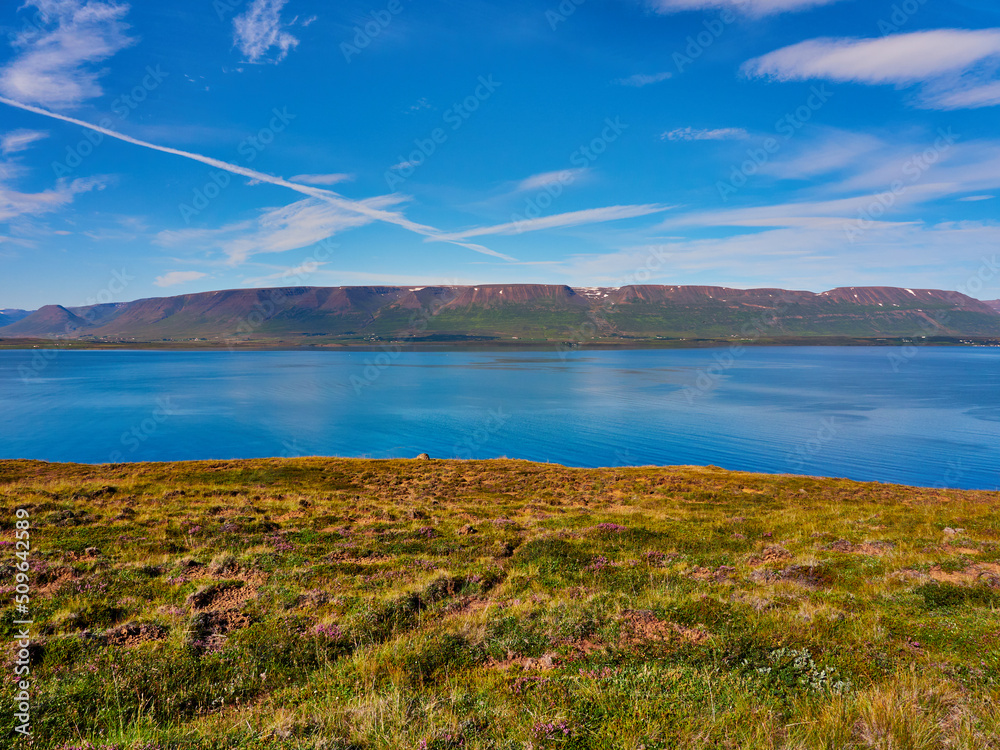 Paisajes llegando a Húsavík Islandia