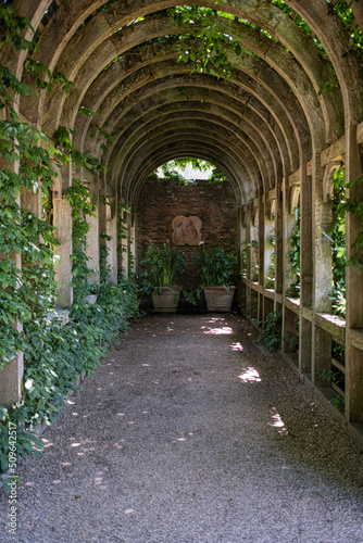 Arundel castle gardens in West Sussex  England  United Kingdom