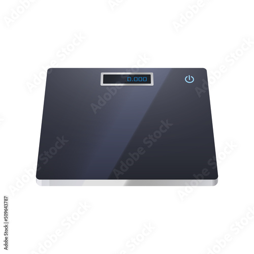 Smart electronic scales, vector icon or mockup.