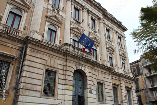 historic building (commissione tributaria provinciale) in catania in sicily (italy) 