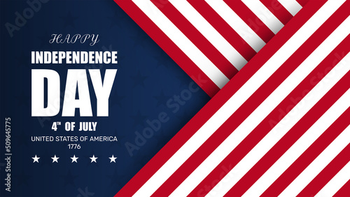 USA Independence Day 4th of July. USA flag