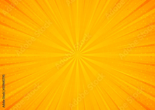 Bright orange and yellow rays background