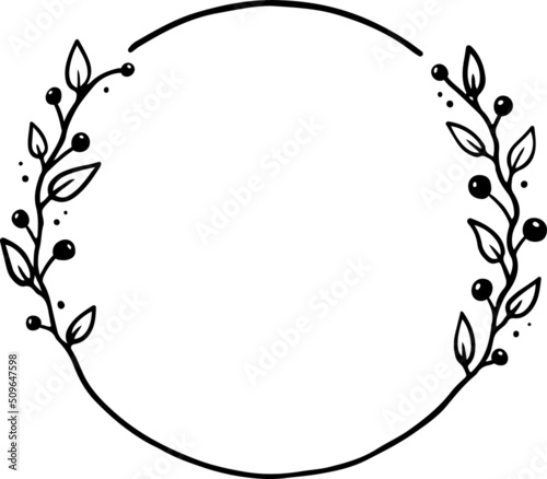 Wallpaper Mural Floral Wreath Silhouettes Floral Wreath SVG EPS PNG Torontodigital.ca