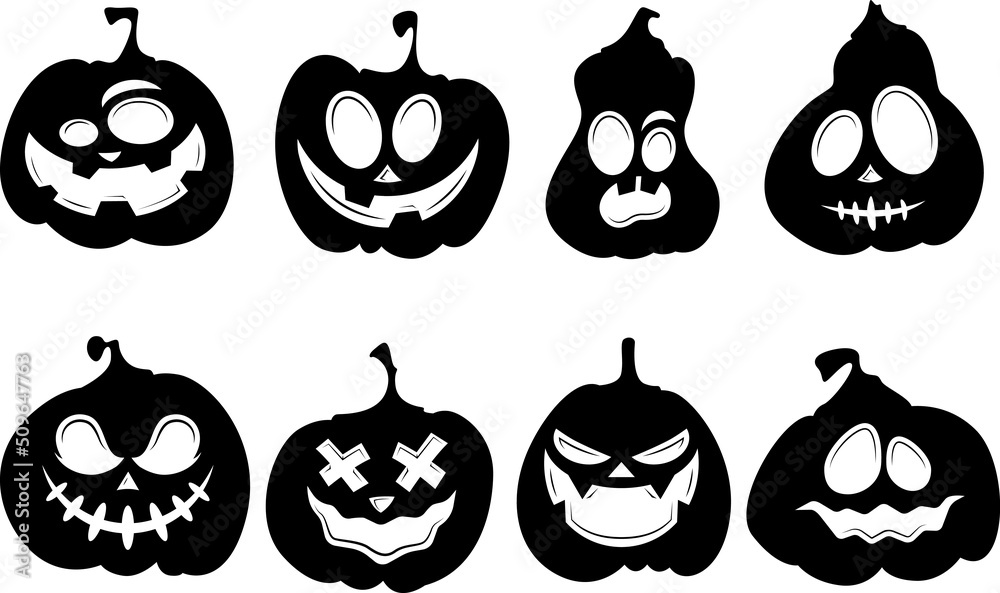 Pumpkin SVG Halloween Silhouettes Pumpkin SVG Halloween SVG EPS PNG