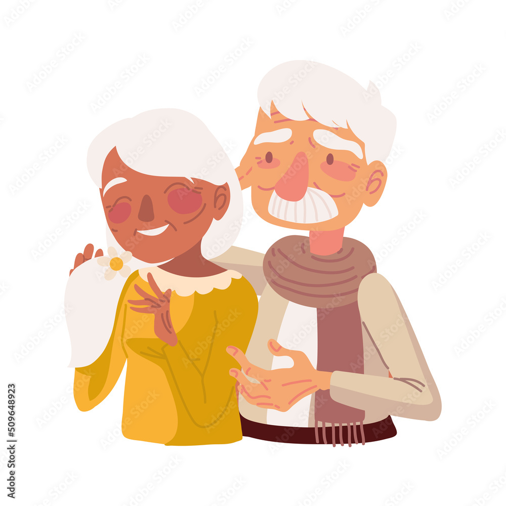 grandparents character cartoon grandparents character cartoon