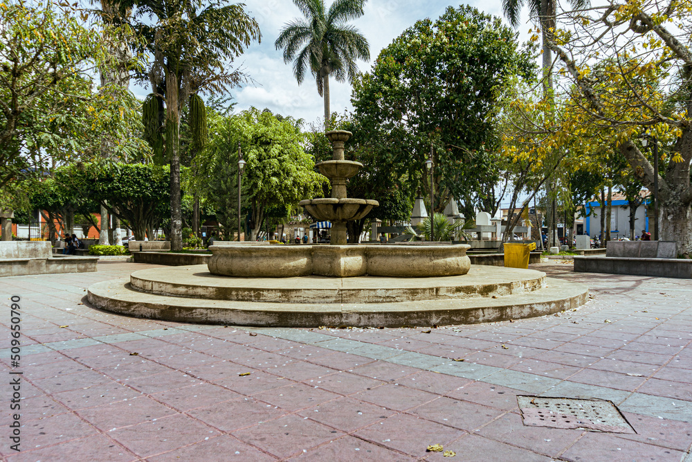 Fountain in a park