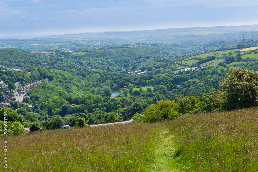 Fototapeta premium Shibden Park in the valley