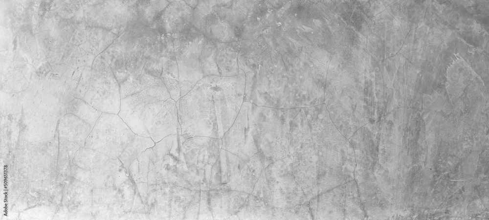 Naklejka premium Old wall texture cement dirty gray with black background abstract grey and silver color design are light with white background.