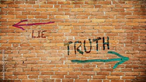 Street Sign to Truth versus Lie