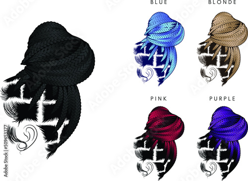 Knotless Braids and Jumbo Braids Hairs - Blonde-colors hairs
