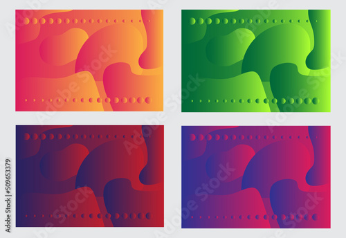 Background Abstrak Gradient Geometric Set Modern